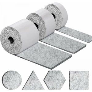 Ymyny - Self-adhesive furniture glides, furniture chair glides, 3 rolls (100x10cm + 100x5cm + 100x2cm), 4mm thick chair felt glides Ymyny - Self-adhesive furniture glides, furniture chair glides, 3 rolls (100x10cm + 100x5cm + 100x2cm), 4mm thick chair felt glides