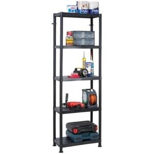 Garland - Self Assembly Plastic Shelving 5 Shelf Unit 60cm l x 30cm w x 184cm h Garland - Self Assembly Plastic Shelving 5 Shelf Unit 60cm l x 30cm w x 184cm h