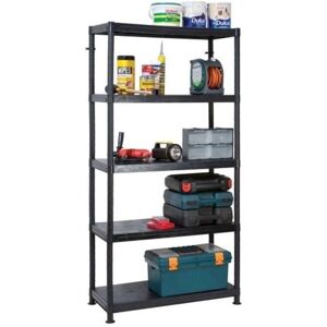 Garland - Self Assembly Plastic Shelving 5 Shelf Unit 90cm l x 40cm w x 184cm h Garland - Self Assembly Plastic Shelving 5 Shelf Unit 90cm l x 40cm w x 184cm h