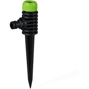 Relaxdays Garden Sprinkler, 1/2” Connector, With Spike, Area Irrigation up to 30m², Watering, Green-Black Relaxdays Garden Sprinkler, 1/2” Connector, With Spike, Area Irrigation up to 30m², Watering, Green-Black