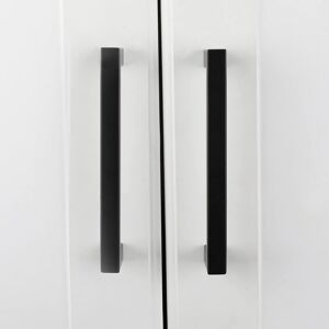 LINGHHANG Set of 1 Black Kitchen Door Handles, Black Kitchen Cabinet Handles, Black Cupboard Handles with Matte Finish in Stainless Steel, Hole Spacing LINGHHANG Set of 1 Black Kitchen Door Handles, Black Kitchen Cabinet Handles, Black Cupboard Handles with Matte Finish in Stainless Steel, Hole Spacing