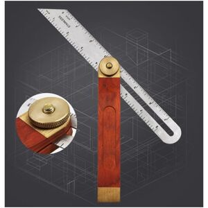 Csparkv - Set of 1 Carpenter's Squares, 228 mm Bevel Square with Stainless Steel Blade and Red Wood Handle Ideal for Carpenter, Joiner and Woodworking Csparkv - Set of 1 Carpenter's Squares, 228 mm Bevel Square with Stainless Steel Blade and Red Wood Handle Ideal for Carpenter, Joiner and Woodworking