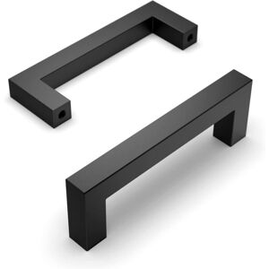 WOIYIC Set of 10 Black Kitchen Cabinet Handles, 96mm Hole Spacing, Stainless Steel Kitchen Cabinet Handles, Cupboard Handles, Kitchen Door Handles, Kitchen WOIYIC Set of 10 Black Kitchen Cabinet Handles, 96mm Hole Spacing, Stainless Steel Kitchen Cabinet Handles, Cupboard Handles, Kitchen Door Handles, Kitchen