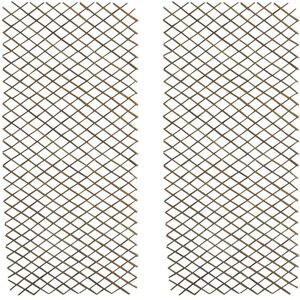 SELECTIONS Set of 2 Expanding Willow Trellis (180cm x 90cm) SELECTIONS Set of 2 Expanding Willow Trellis (180cm x 90cm)