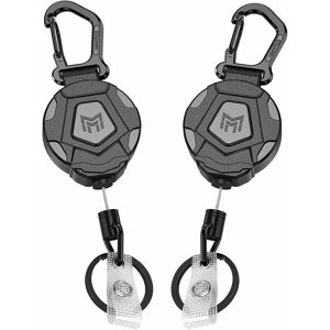 GOTRAYS Set of 2 heavy duty retractable keychain carabiners GOTRAYS Set of 2 heavy duty retractable keychain carabiners