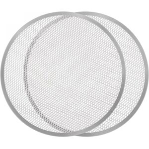 CYSLMUK Set of 2) Large Perforated Pizza Baking Tray 40 cm - Professional Pizza Oven Tray Fast & Even Cooking - Aluminum Alloy, Seamless - Non-stick, CYSLMUK Set of 2) Large Perforated Pizza Baking Tray 40 cm - Professional Pizza Oven Tray Fast & Even Cooking - Aluminum Alloy, Seamless - Non-stick,