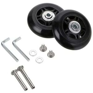 Mumu - Set of 2 suitcase wheels replacement wheels luggage bearing repair 70x24mm black Mumu - Set of 2 suitcase wheels replacement wheels luggage bearing repair 70x24mm black