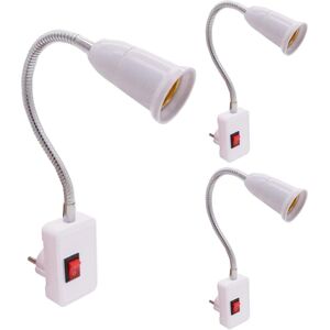 WOIYIC Set of 3 E27 lamp holders: E27 lamp holder without cable with switch EU plug 23 cm E27 socket 360° adjustable gooseneck socket for kitchen lamp WOIYIC Set of 3 E27 lamp holders: E27 lamp holder without cable with switch EU plug 23 cm E27 socket 360° adjustable gooseneck socket for kitchen lamp