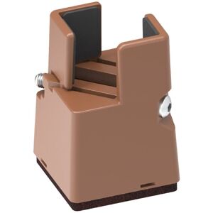 LINGHHANG Set of 4 adjustable furniture risers - Brown - Height 50 mm - Suitable for 22-42 mm LINGHHANG Set of 4 adjustable furniture risers - Brown - Height 50 mm - Suitable for 22-42 mm