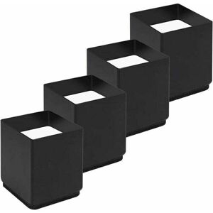 IKODM Set of 4 Bed Leg Risers - Carbon Steel - Add 5CM Height - Table, Chair or Sofa Risers - Space Saving for Office and Bedding - Black IKODM Set of 4 Bed Leg Risers - Carbon Steel - Add 5CM Height - Table, Chair or Sofa Risers - Space Saving for Office and Bedding - Black