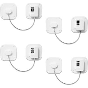 SNQ Set of 4 square code refrigerator locks, child safety lock, cabinet lock, adhesive security lock for freezer door, drawer, cupboard, cabinet window SNQ Set of 4 square code refrigerator locks, child safety lock, cabinet lock, adhesive security lock for freezer door, drawer, cupboard, cabinet window