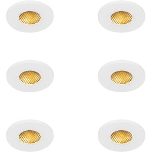 QAZQA 6 Modern White Bathroom Recessed Spotlights - IP54 - GU10 50W QAZQA 6 Modern White Bathroom Recessed Spotlights - IP54 - GU10 50W
