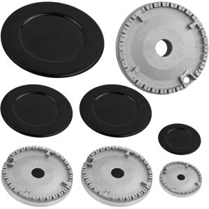 COOCHEER Set of 8 Burner Caps, Gas Cooker Burner, Gas Burner Crown Cap, for Ariston, Indesit, Samet, Nardi Hobs COOCHEER Set of 8 Burner Caps, Gas Cooker Burner, Gas Burner Crown Cap, for Ariston, Indesit, Samet, Nardi Hobs