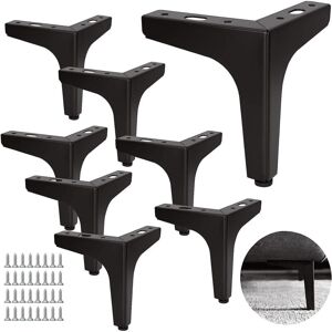 WOIYIC Set of 8 Metal Sofa Legs, 13 cm, Metal Coffee Table Legs, Load up to 600 kg, Black Furniture Legs, Wrought Iron/Sofa Table Stand, TV Stand with 40 WOIYIC Set of 8 Metal Sofa Legs, 13 cm, Metal Coffee Table Legs, Load up to 600 kg, Black Furniture Legs, Wrought Iron/Sofa Table Stand, TV Stand with 40