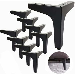 TONCHEAN Set of 8 Metal Sofa Legs 15 cm, Metal Coffee Table Legs Load up to 600 kg Black Furniture Leg, Wrought Iron Table Support / Sofa, Leg for tv Cabinet, TONCHEAN Set of 8 Metal Sofa Legs 15 cm, Metal Coffee Table Legs Load up to 600 kg Black Furniture Leg, Wrought Iron Table Support / Sofa, Leg for tv Cabinet,