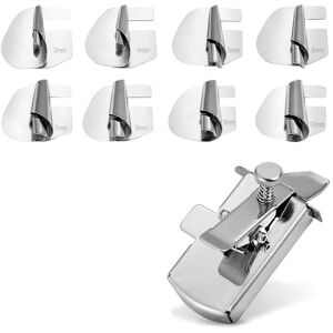 TLILY Sewing Rolled Hemmer Foot and Magnetic Seam Guide, 3/4/5/6/7/8/9/10mm 8 Sizes Wide Hem Presser TLILY Sewing Rolled Hemmer Foot and Magnetic Seam Guide, 3/4/5/6/7/8/9/10mm 8 Sizes Wide Hem Presser
