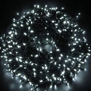 Shatchi - 200 LEDs Fairy String Lights Cool White Christmas Decorations Green Cable Shatchi - 200 LEDs Fairy String Lights Cool White Christmas Decorations Green Cable