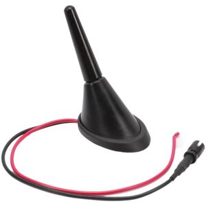 WOIYIC Short Rod Roof Antenna 3cm Antenna Base 2 Sockets 16V Amplifier Set for Universal Vehicles, Non-original WOIYIC Short Rod Roof Antenna 3cm Antenna Base 2 Sockets 16V Amplifier Set for Universal Vehicles, Non-original