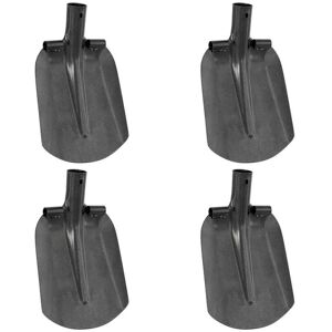 Shovel Head 4 pcs Silver 33 x 21 cm Powder-Coated Steel vidaXL Shovel Head 4 pcs Silver 33 x 21 cm Powder-Coated Steel vidaXL