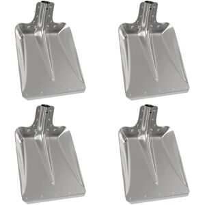 Shovel Head 4 pcs Silver 41.5 x 32.5 cm Aluminum vidaXL Shovel Head 4 pcs Silver 41.5 x 32.5 cm Aluminum vidaXL