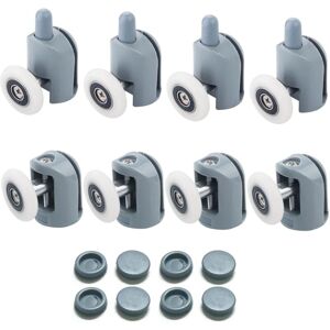 Memkey - Shower Door Rollers, 8 Pack Shower Door Rollers, 23mm Shower for Bathroom, 4 Top and 4 Bottom Memkey - Shower Door Rollers, 8 Pack Shower Door Rollers, 23mm Shower for Bathroom, 4 Top and 4 Bottom