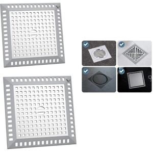 Csparkv - Shower Hair Catcher 12.3 x 12.3 cm Silver Stainless Steel Square Kitchen Sink Strainer Anti-Clog Sink Grid for Bathroom Shower, for Csparkv - Shower Hair Catcher 12.3 x 12.3 cm Silver Stainless Steel Square Kitchen Sink Strainer Anti-Clog Sink Grid for Bathroom Shower, for