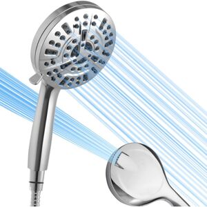 Aougo - Shower Head, 8 Spray Settings + Built-in 2 Powerful Washing Spray Modes , 5.04' Detachable High Pressure Shower Head 1.5M Shower Head With Aougo - Shower Head, 8 Spray Settings + Built-in 2 Powerful Washing Spray Modes , 5.04' Detachable High Pressure Shower Head 1.5M Shower Head With