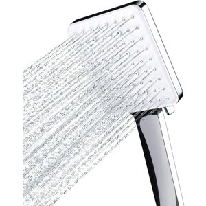 Ersandy - Shower Head, Large Square Shower Head with One-Hand Operation, High Pressure Shower Head with 6 Shower Modes, Chrome Ersandy - Shower Head, Large Square Shower Head with One-Hand Operation, High Pressure Shower Head with 6 Shower Modes, Chrome