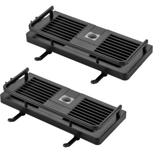 WOIYIC Shower Shelf, Soap Dish, Bathroom Storage, No Drilling Required, Hooks and Towel Rack, Wall-Mounted, Rustproof, Self-Adhesive, Black, 21mm-25mm WOIYIC Shower Shelf, Soap Dish, Bathroom Storage, No Drilling Required, Hooks and Towel Rack, Wall-Mounted, Rustproof, Self-Adhesive, Black, 21mm-25mm