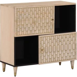 Side Cabinet 80x33x75 cm Solid Wood Mango vidaXL Side Cabinet 80x33x75 cm Solid Wood Mango vidaXL