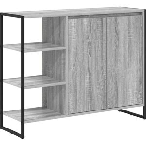 Side Cabinet Grey Sonoma 96.5 x 30 x 75 cm Engineered Wood vidaXL Side Cabinet Grey Sonoma 96.5 x 30 x 75 cm Engineered Wood vidaXL