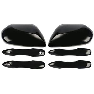 Tlily - Side Door Mirror Caps + Door Handle Covers Replace for Toyota Camry 2018 2019 2020 2021 2022 2023 Accessories (Black) Tlily - Side Door Mirror Caps + Door Handle Covers Replace for Toyota Camry 2018 2019 2020 2021 2022 2023 Accessories (Black)