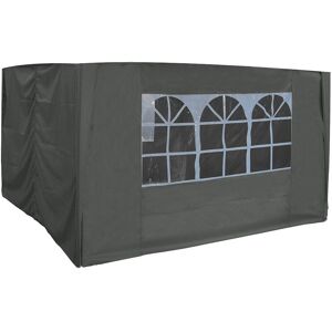 Greenbay - Side Panels for Outdoor Pop Up Gazebo Garden Marquee Tent Replacement 3x3m Anthracite Greenbay - Side Panels for Outdoor Pop Up Gazebo Garden Marquee Tent Replacement 3x3m Anthracite