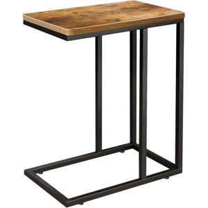 Briefness - Side Table c Shaped Metal Modern Rustic Top Black Frame Coffee Sofa Bed Snack Briefness - Side Table c Shaped Metal Modern Rustic Top Black Frame Coffee Sofa Bed Snack