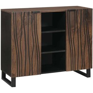 Sideboard Brown 90 x 33 x 75 cm Solid mango wood Vidaxl Sideboard Brown 90 x 33 x 75 cm Solid mango wood Vidaxl
