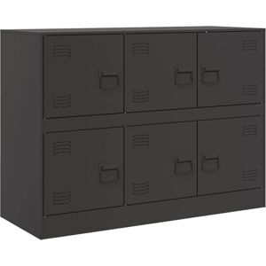 Sideboard Black 99x39x73 cm Steel Vidaxl Sideboard Black 99x39x73 cm Steel Vidaxl