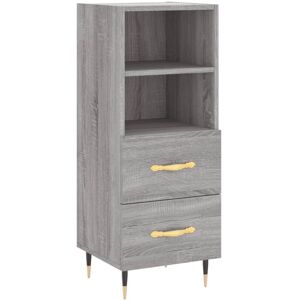 Sideboard Grey Sonoma 34.5x34x90 cm Engineered Wood Vidaxl Sideboard Grey Sonoma 34.5x34x90 cm Engineered Wood Vidaxl