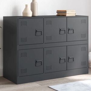 BONNEVIE Sideboard Cupboar,Buffet,Kitchen Storage Cabinet Anthracite 99x39x73 cm Steel VSVS47296 BONNEVIE Sideboard Cupboar,Buffet,Kitchen Storage Cabinet Anthracite 99x39x73 cm Steel VSVS47296
