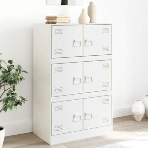 BONNEVIE Sideboard Cupboar,Buffet,Kitchen Storage Cabinet White 67x39x107 cm Steel VSVS14884 BONNEVIE Sideboard Cupboar,Buffet,Kitchen Storage Cabinet White 67x39x107 cm Steel VSVS14884