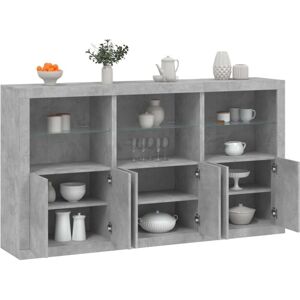 BONNEVIE Sideboard Cupboar,Buffet,Kitchen Storage Cabinet with led Lights Concrete Grey 181.5x37x100 cm VSVS18687 BONNEVIE Sideboard Cupboar,Buffet,Kitchen Storage Cabinet with led Lights Concrete Grey 181.5x37x100 cm VSVS18687