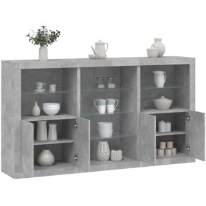 BONNEVIE Sideboard Cupboar,Buffet,Kitchen Storage Cabinet with led Lights Concrete Grey 181.5x37x100 cm VSVS49666 BONNEVIE Sideboard Cupboar,Buffet,Kitchen Storage Cabinet with led Lights Concrete Grey 181.5x37x100 cm VSVS49666