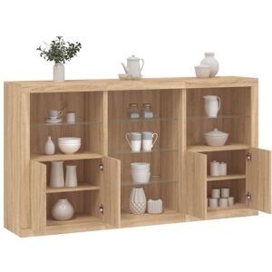 BONNEVIE Sideboard Cupboar,Buffet,Kitchen Storage Cabinet with led Lights Sonoma Oak 181.5x37x100 cm VSVS41880 BONNEVIE Sideboard Cupboar,Buffet,Kitchen Storage Cabinet with led Lights Sonoma Oak 181.5x37x100 cm VSVS41880