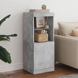 Sideboard with led Lights Concrete Grey 41x37x100 cm Vidaxl Sideboard with led Lights Concrete Grey 41x37x100 cm Vidaxl