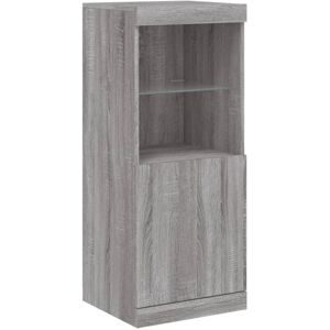 Sideboard with led Lights Grey Sonoma 41x37x100 cm Vidaxl Sideboard with led Lights Grey Sonoma 41x37x100 cm Vidaxl