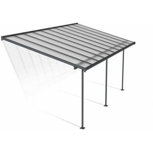 PALRAM Patio Cover Sierra 3X6.10 Clear - Polycarbonate - L619 x W299 x H305 - Grey PALRAM Patio Cover Sierra 3X6.10 Clear - Polycarbonate - L619 x W299 x H305 - Grey