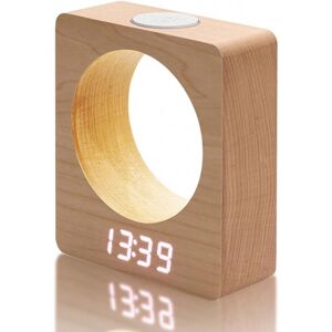 WOIYIC Silent Wooden Digital Alarm Clock with Light, 3 Bedside Alarms, AC Powered, Four Levels of Dimming LED with Temperature and Calendar Display WOIYIC Silent Wooden Digital Alarm Clock with Light, 3 Bedside Alarms, AC Powered, Four Levels of Dimming LED with Temperature and Calendar Display