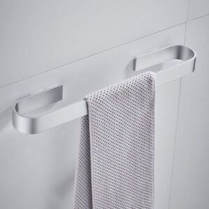 Linghhang - Silver, 40cm) Punch-free wall-mounted towel rack, rust-proof rails, bath towels, clothes rack, kitchen towel rack Linghhang - Silver, 40cm) Punch-free wall-mounted towel rack, rust-proof rails, bath towels, clothes rack, kitchen towel rack