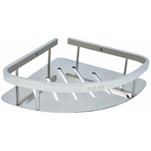 HOOPZI Silver Stainless Steel Bathroom Corner Shelf, Triangular Wall Mount Tripod Shower Caddy Organizer Drain Kitchen Storage Shelf Shampoo Shower Gel HOOPZI Silver Stainless Steel Bathroom Corner Shelf, Triangular Wall Mount Tripod Shower Caddy Organizer Drain Kitchen Storage Shelf Shampoo Shower Gel