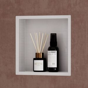 Tinor - Silver Tileable Shower Niche 30x30cm Stainless Steel Recessed Wall Shelf 1 Piece Tinor - Silver Tileable Shower Niche 30x30cm Stainless Steel Recessed Wall Shelf 1 Piece