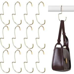 (Champagne Gold)12 Pieces Purse Organizer Handbag Closet Organizer Metal Bag Hanger Organizer and Storage Space Saving Hanging Organizer with Twist (Champagne Gold)12 Pieces Purse Organizer Handbag Closet Organizer Metal Bag Hanger Organizer and Storage Space Saving Hanging Organizer with Twist